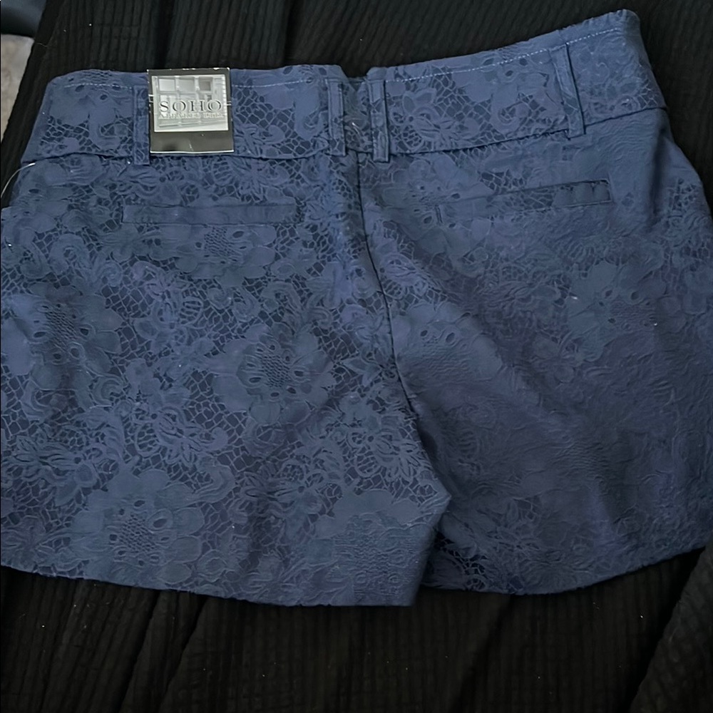 Ann Taylor Blue High Waist Shorts - Picture 3 of 3